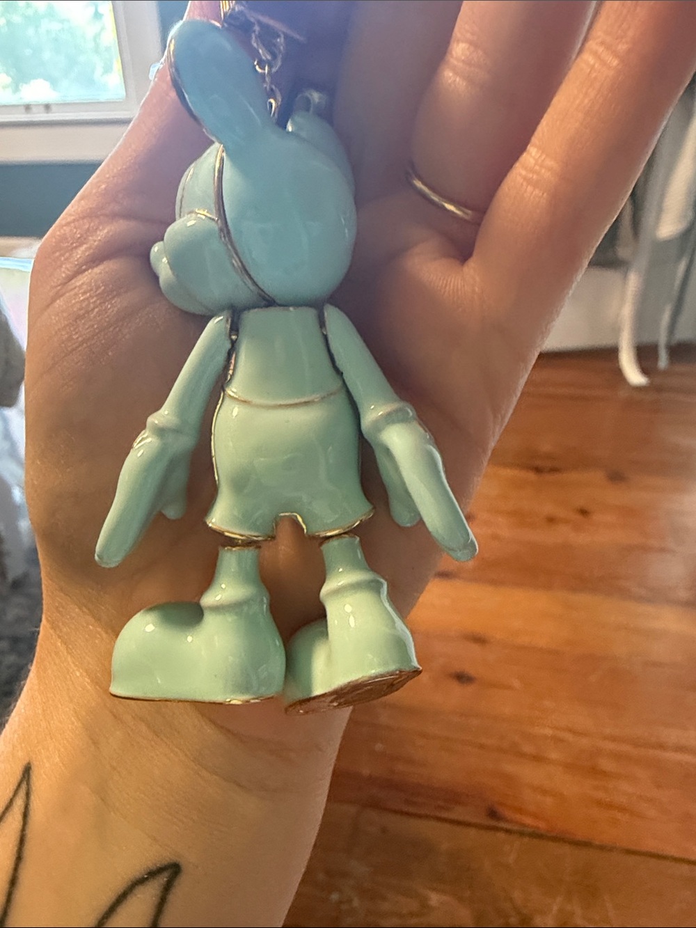 Sky blue baublebar Mickey bag charm. - Picture 3 of 4